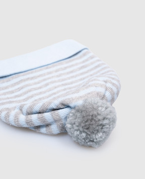 RiminiVeste Children's blue striped hat WSB4616