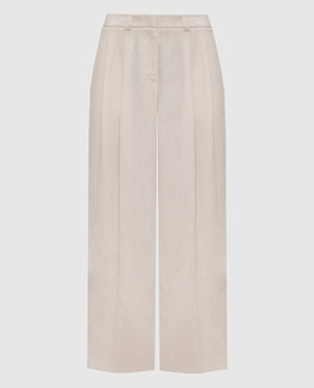 Peserico Beige linen pants P0417302629