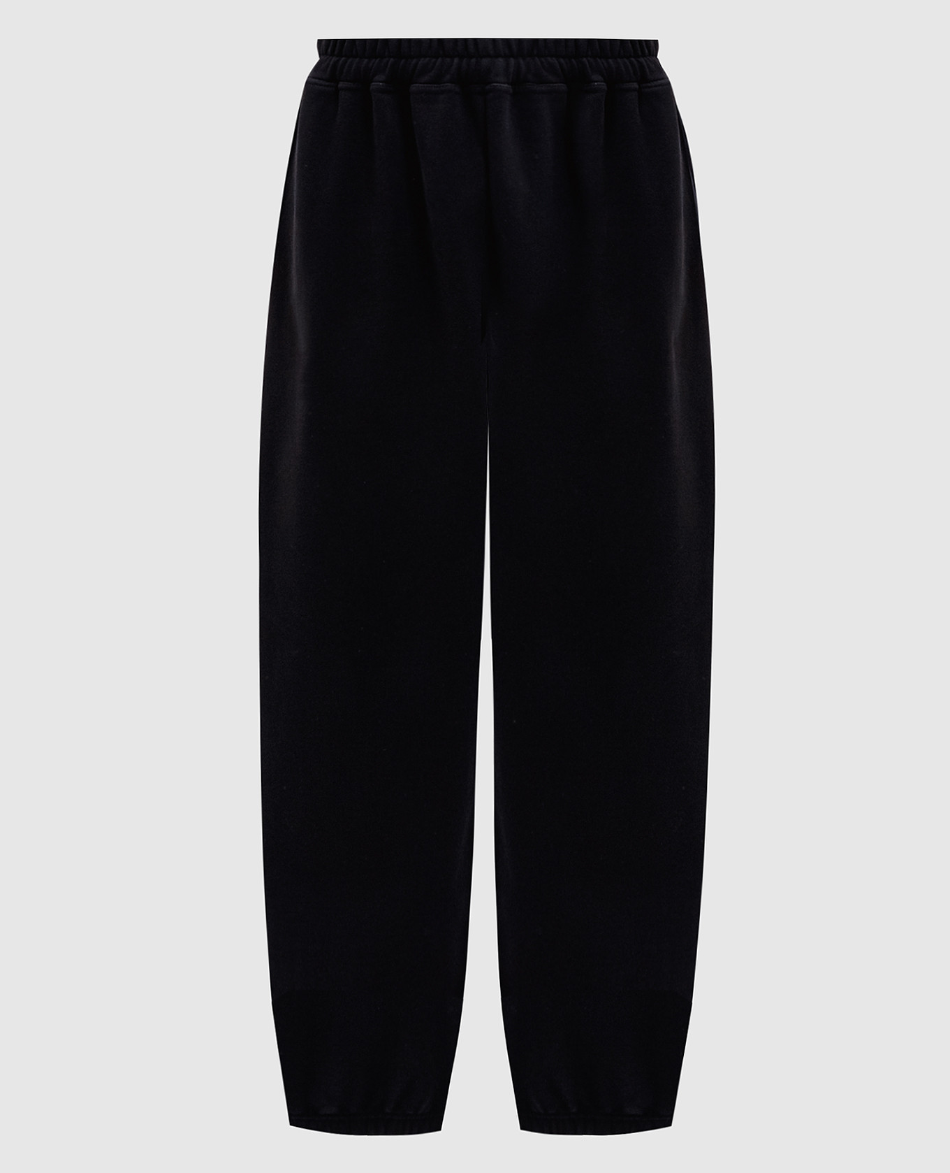

Black sweatpants with logo embroidery Vetements