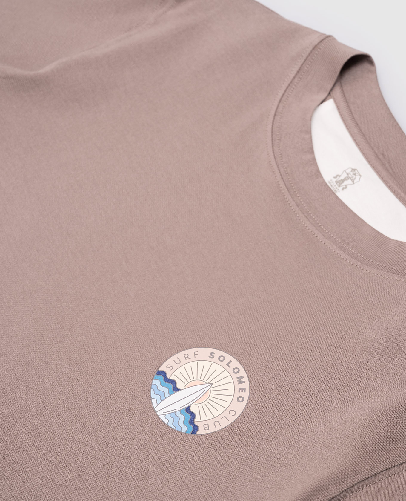 

Children's brown T-shirt with print Brunello Cucinelli