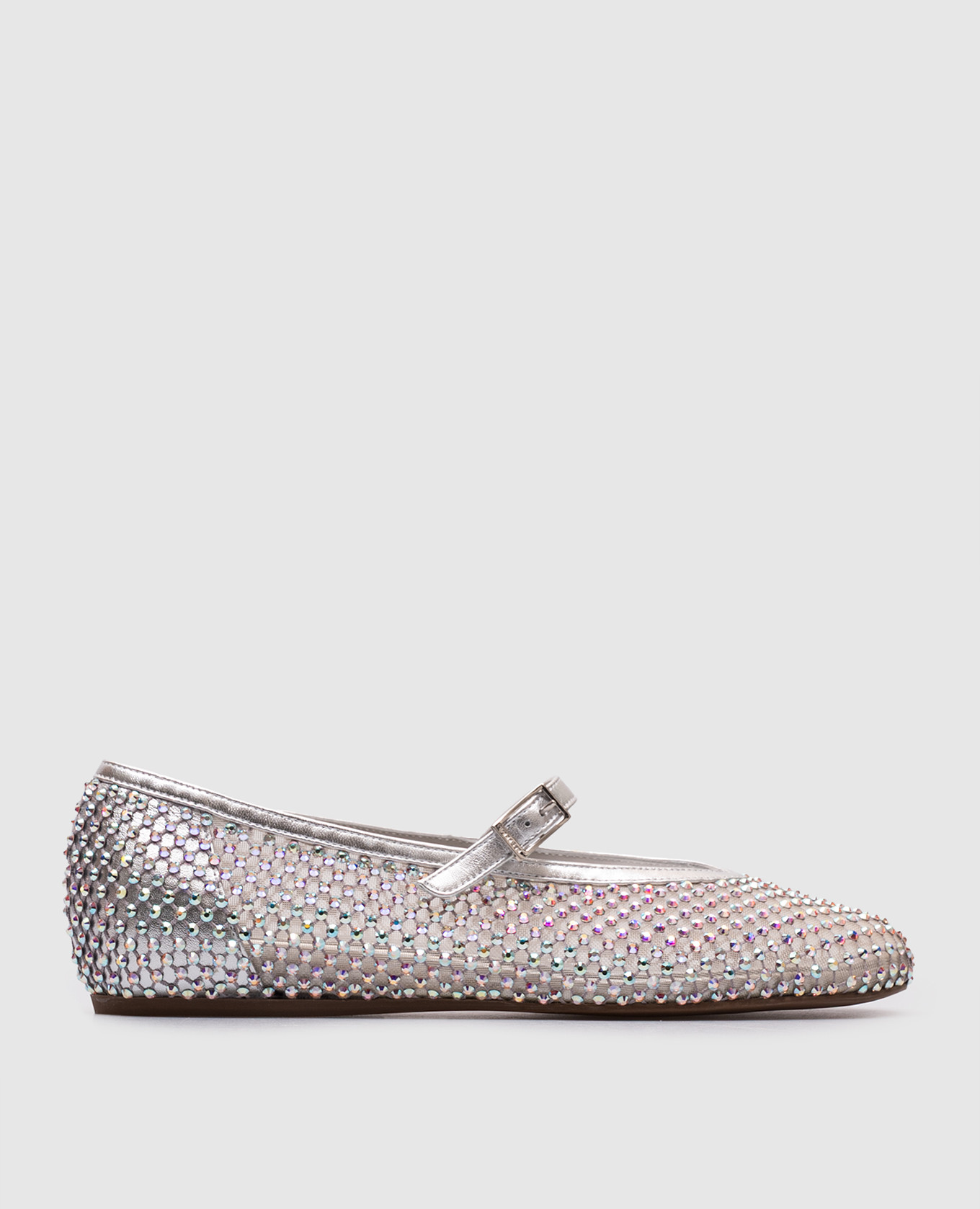 

GILDA gray ballet flats with crystals Le Silla, Grey