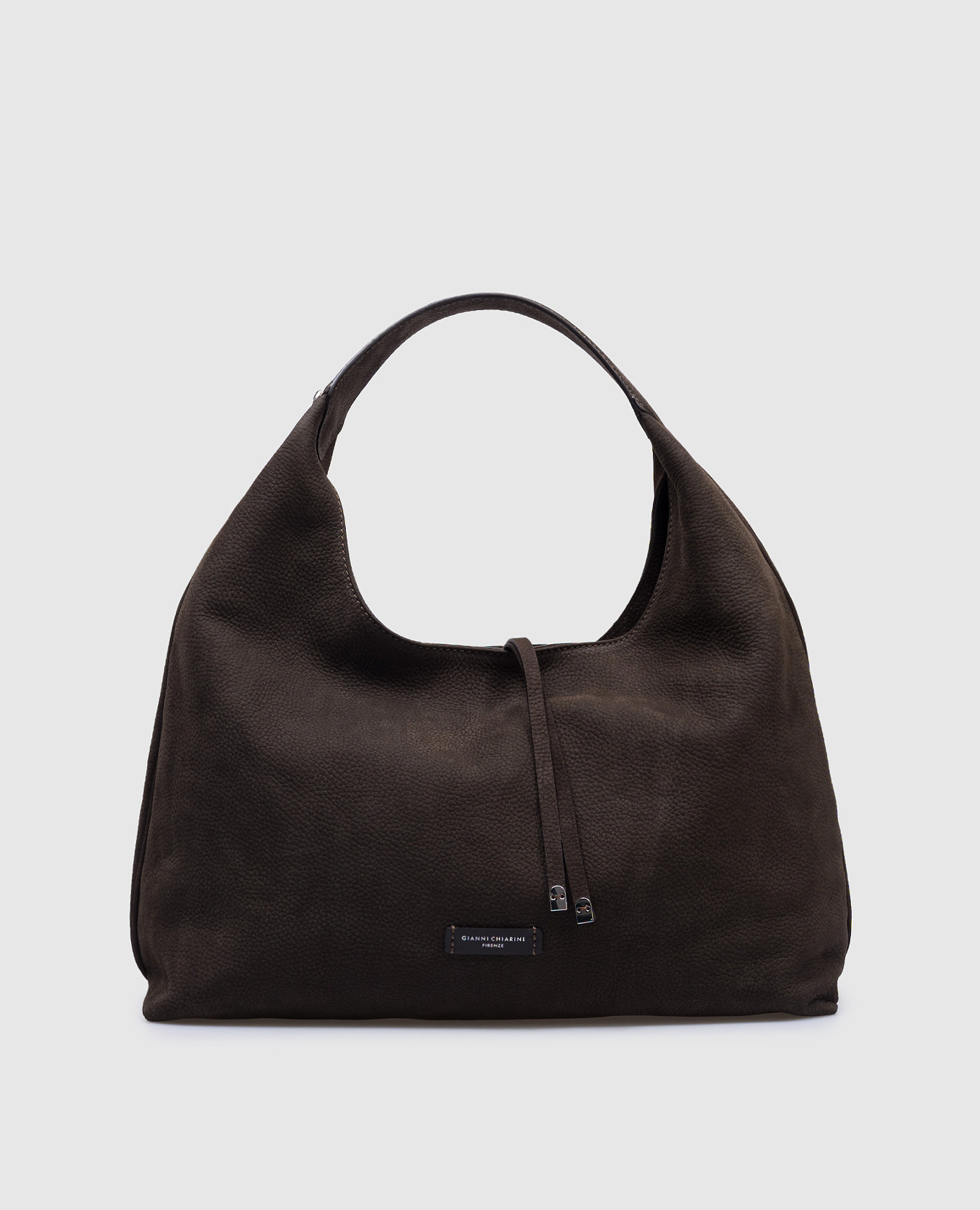 

Brown angelica nubuck hobo bag Gianni Chiarini, Коричневый
