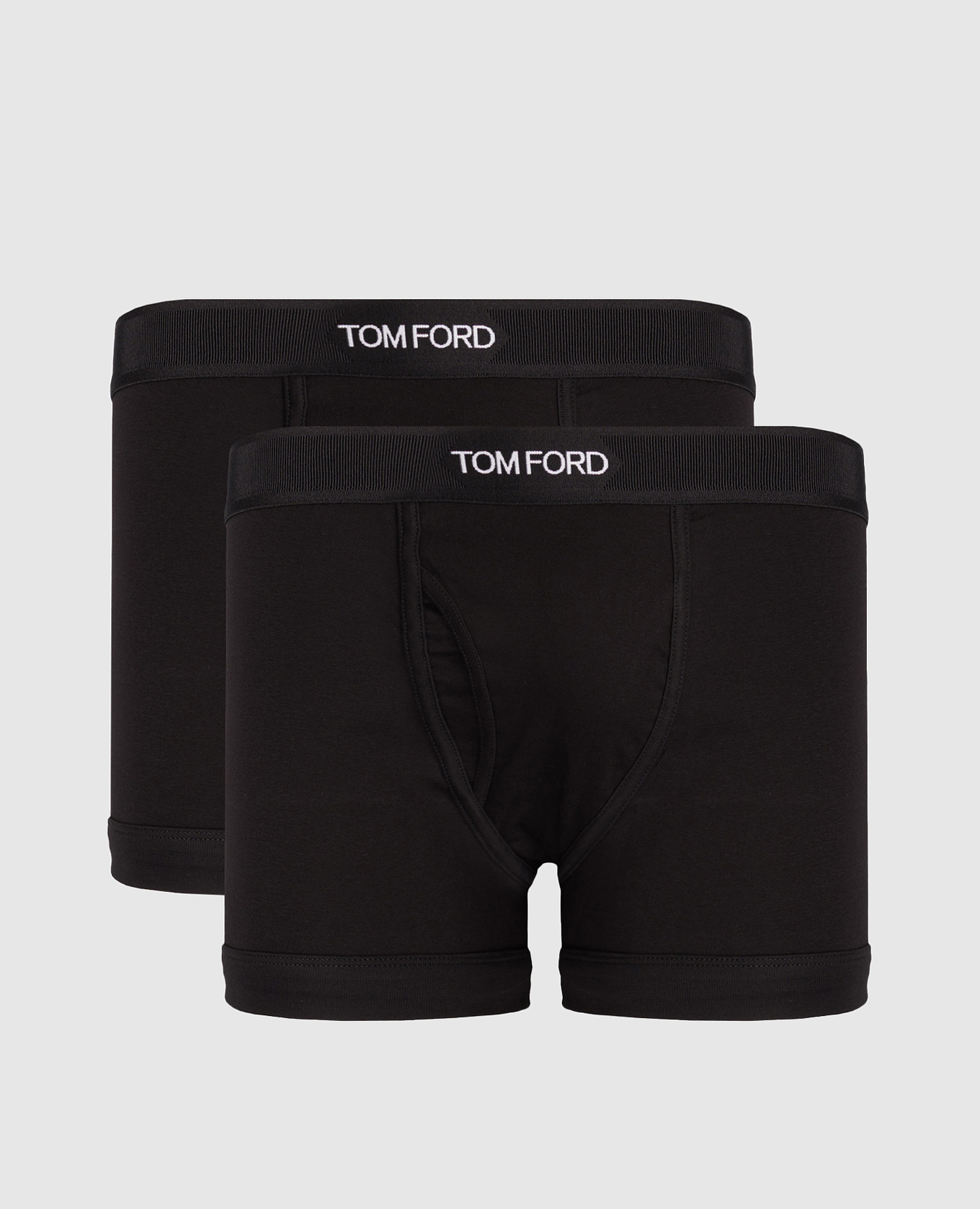 Set of black boxer briefs with contrasting logo Tom Ford