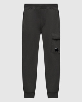 C.P. Company Green joggers with logo patch MSP717A005086W