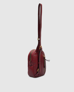 Gianni Chiarini Nina burgundy leather sling bag with logo print MP11271FOUCLD