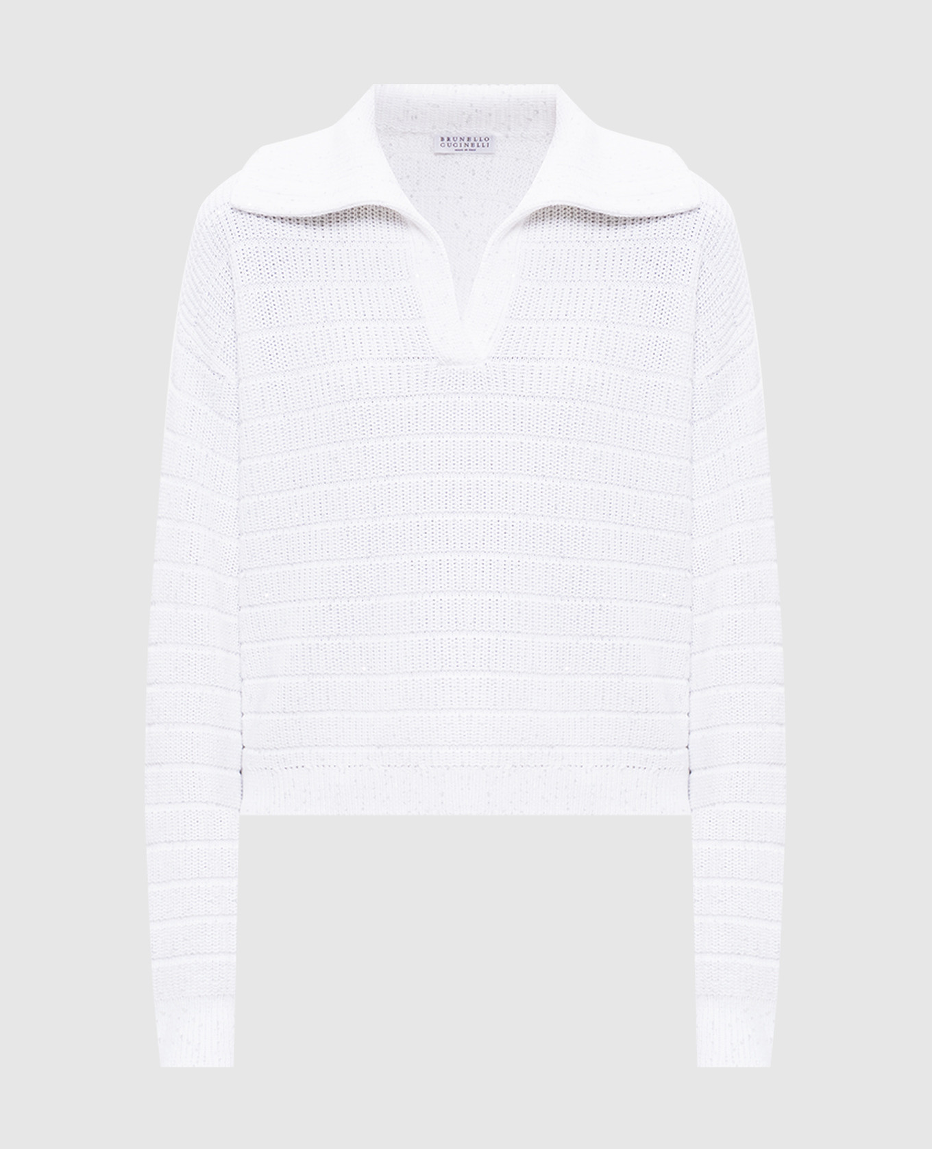

White sweater with sequins Brunello Cucinelli