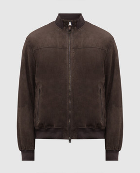 Canali Brown suede jacket LE00298O70466