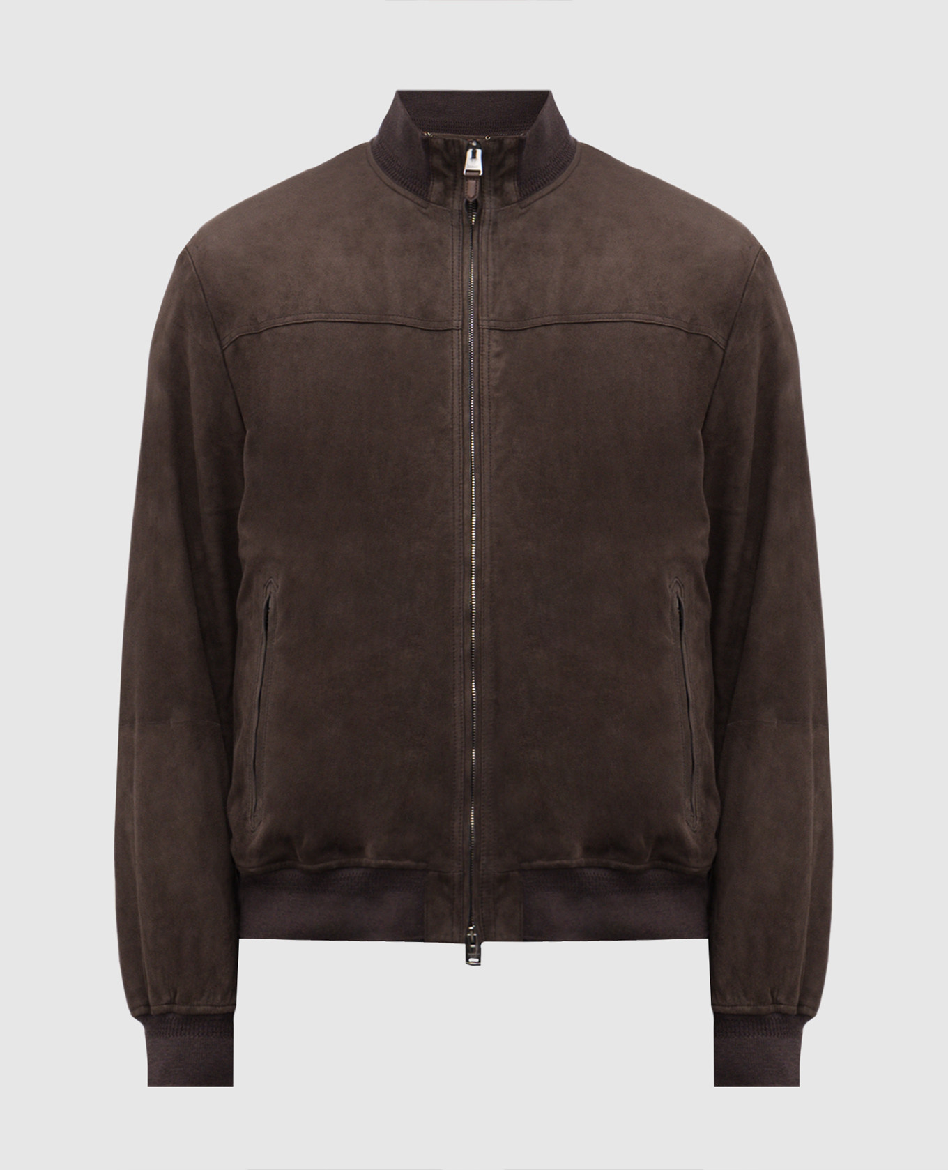 

Brown suede jacket Canali