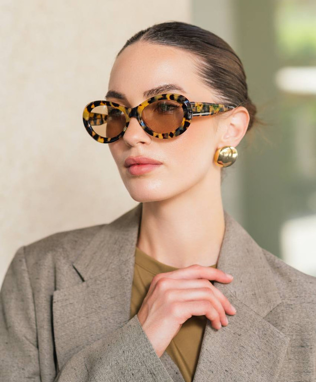 Toteme - The Ovals logo sunglasses 2324001900 - shop with  display picture 1