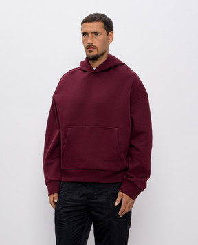 Givenchy Burgundy hoodie with logo embroidery BMJ0NP319T