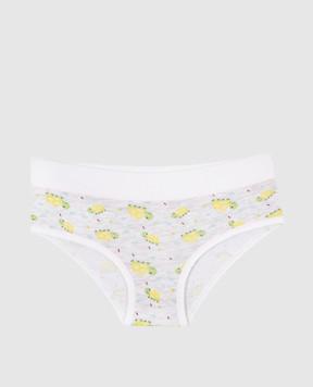 RiminiVeste Jadea children's gray melange panties in seashell print 456