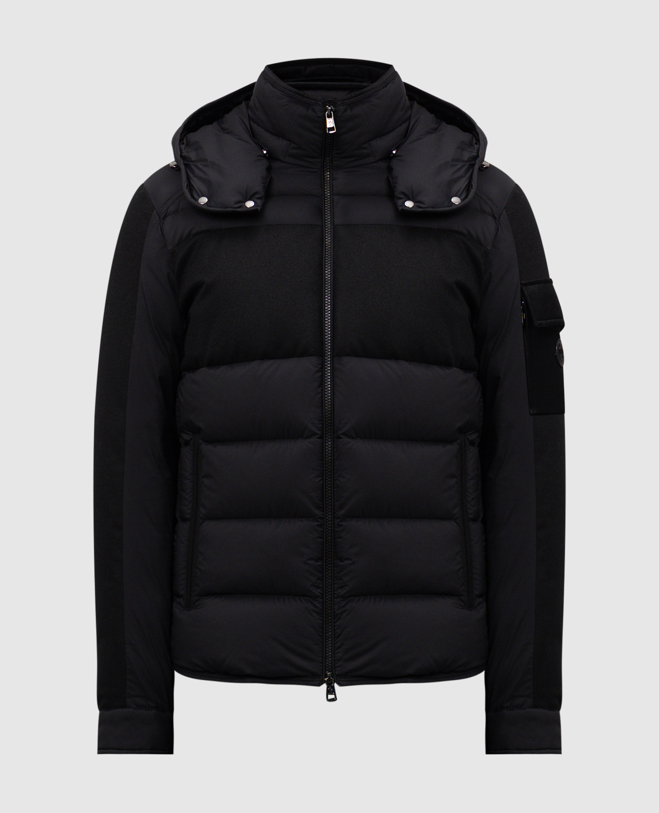 

Black down jacket with wool Barbustel Moncler