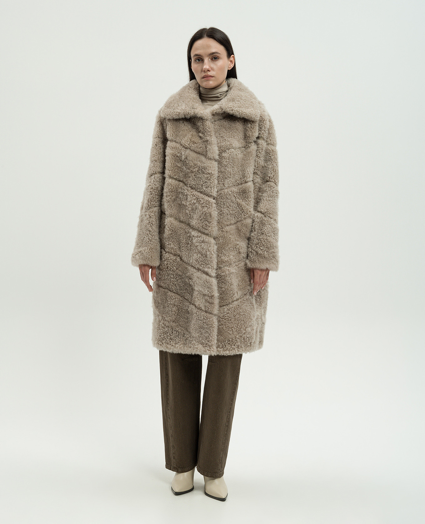 

Beige fur coat Simonetta Ravizza