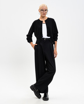 Juun.j Black wool cardigan JW575AW015