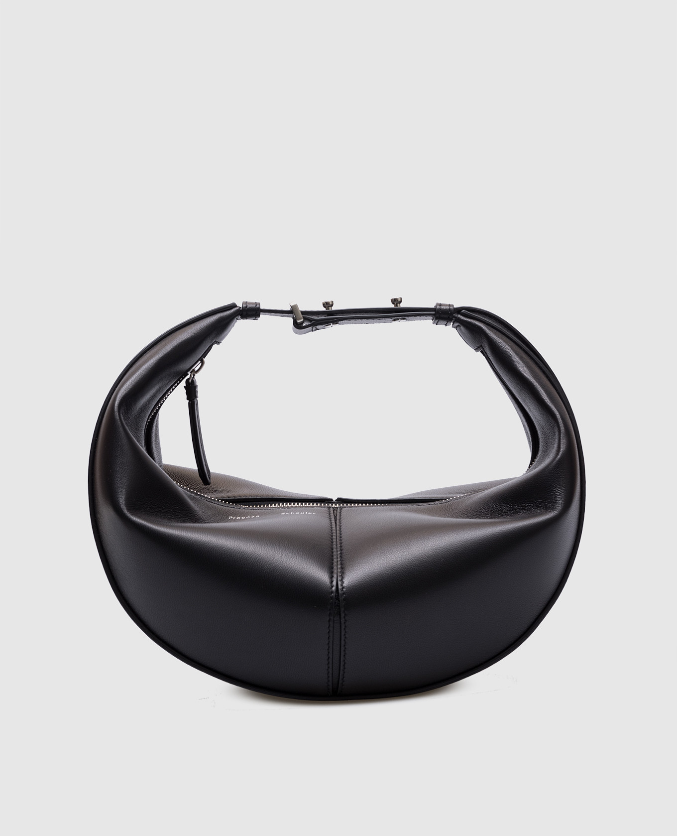 

Black leather hobo bag with logo PROENZA SCHOULER