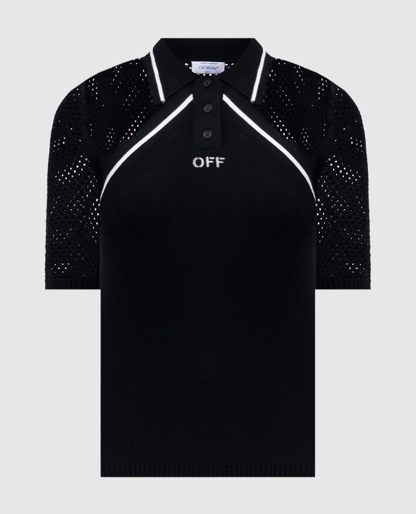 

Black polo shirt with embroidered logo Off-White