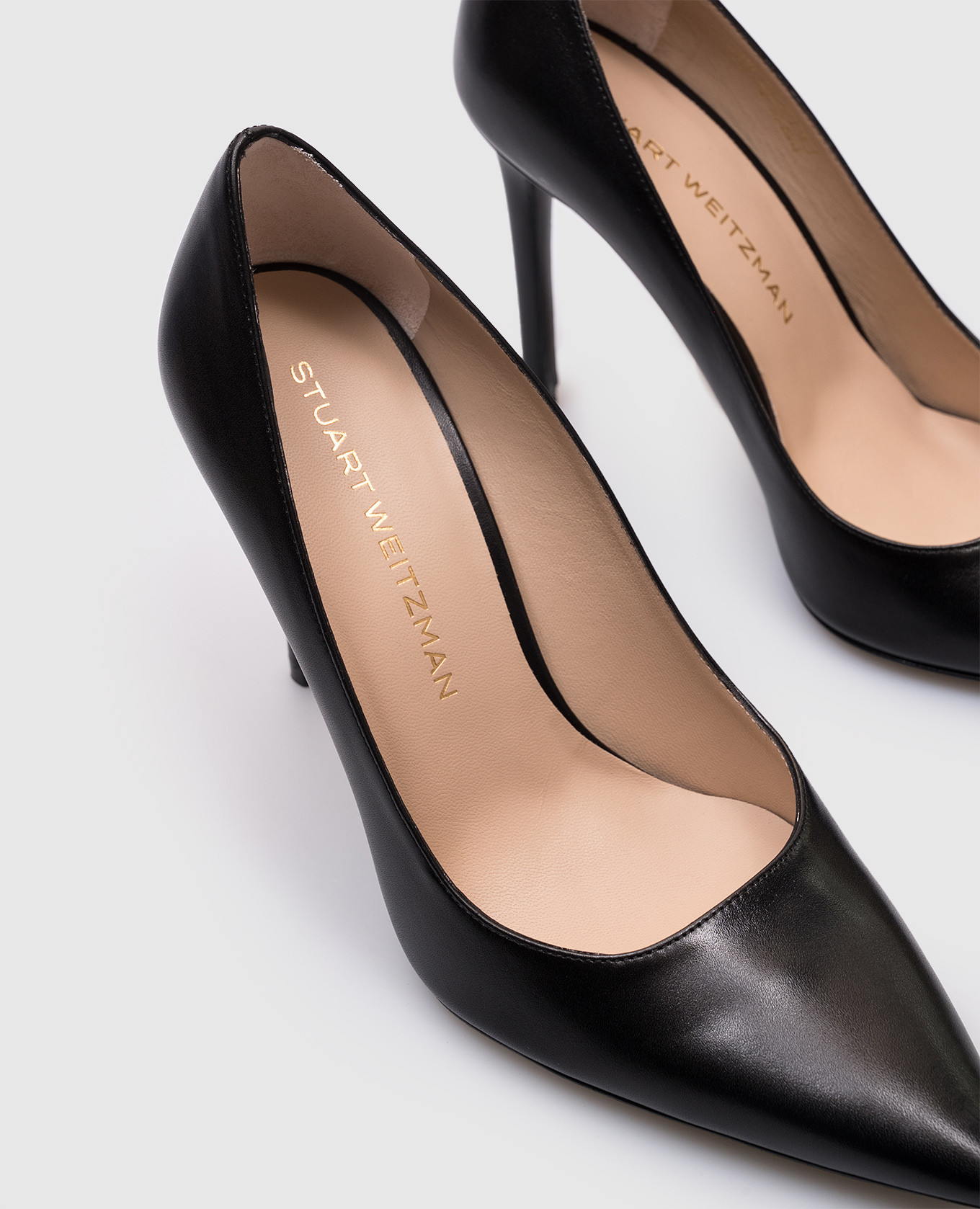 

Black leather Power shoes Stuart Weitzman