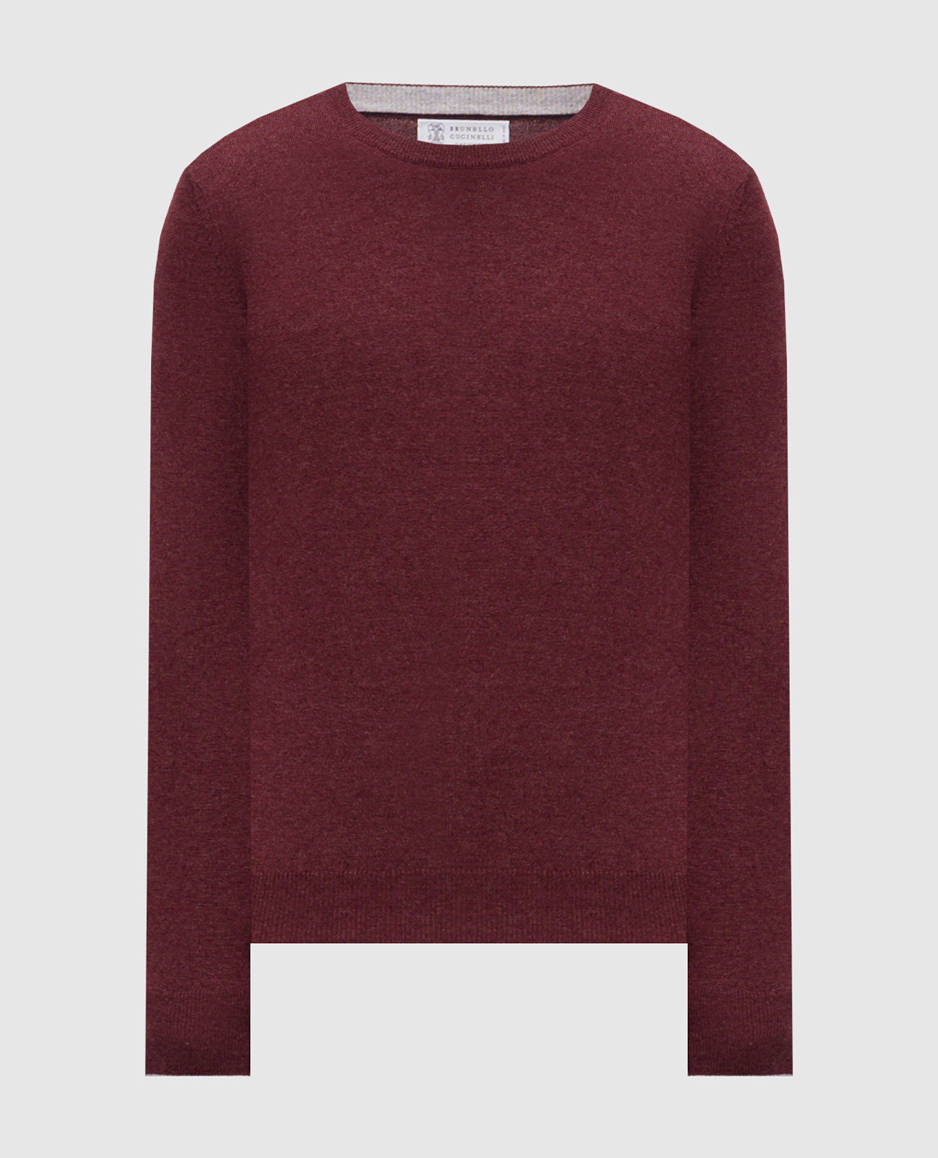 Burgundy cashmere jumper Brunello Cucinelli