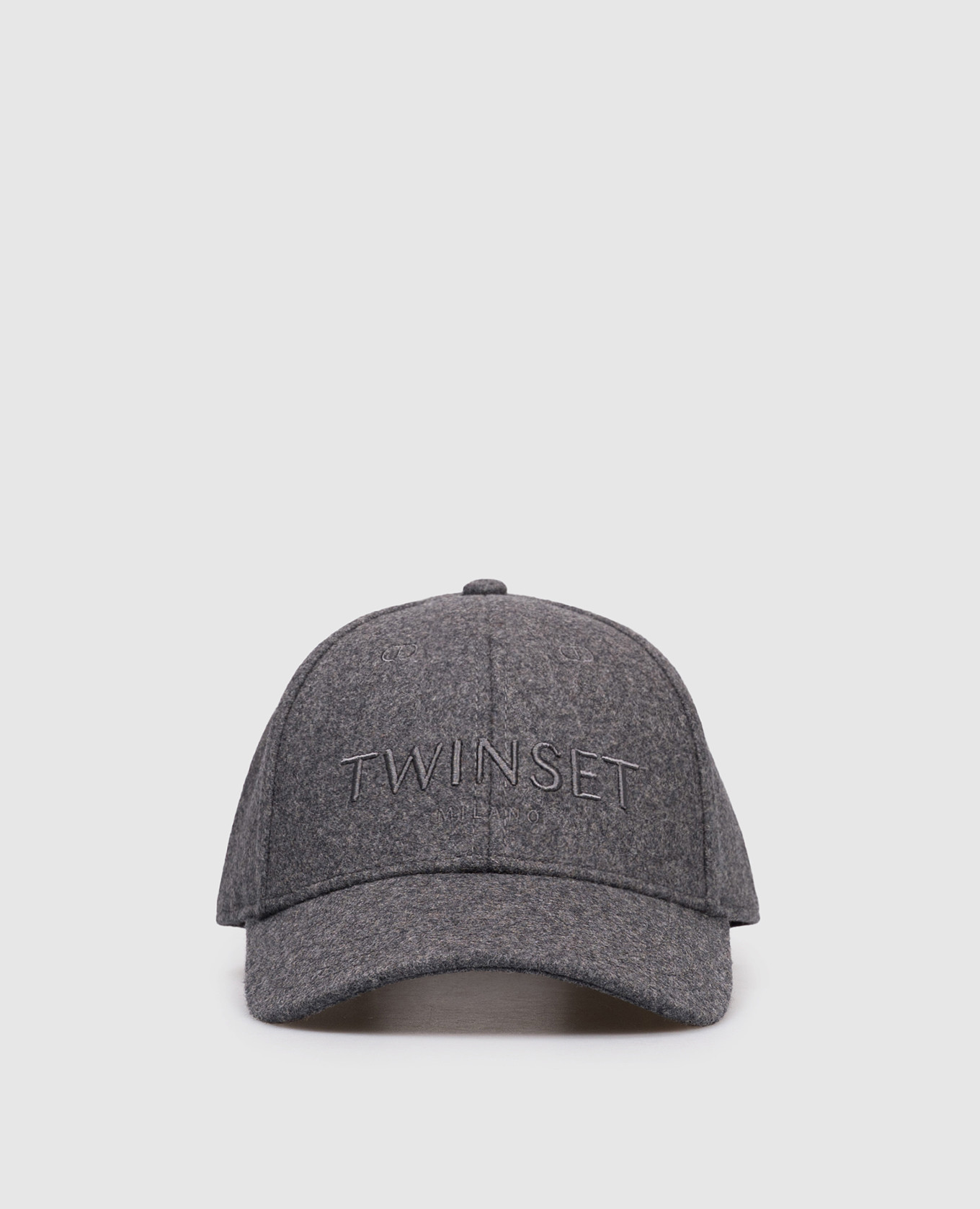 

Gray cap with wool Twinset, Grey