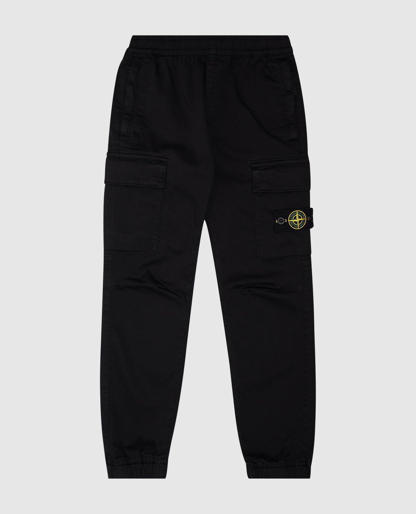 

Kids' black joggers with logo Stone Island
