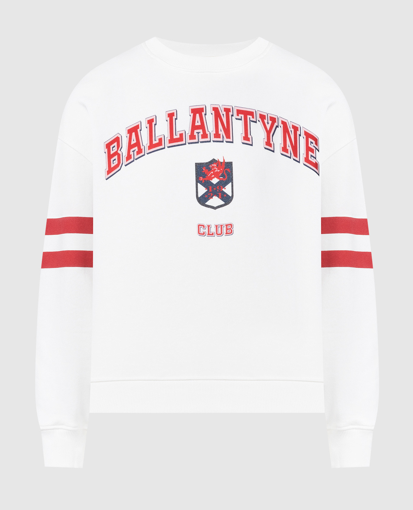 

CLUB HERITAGE white sweatshirt with logo Ballantyne, Белый