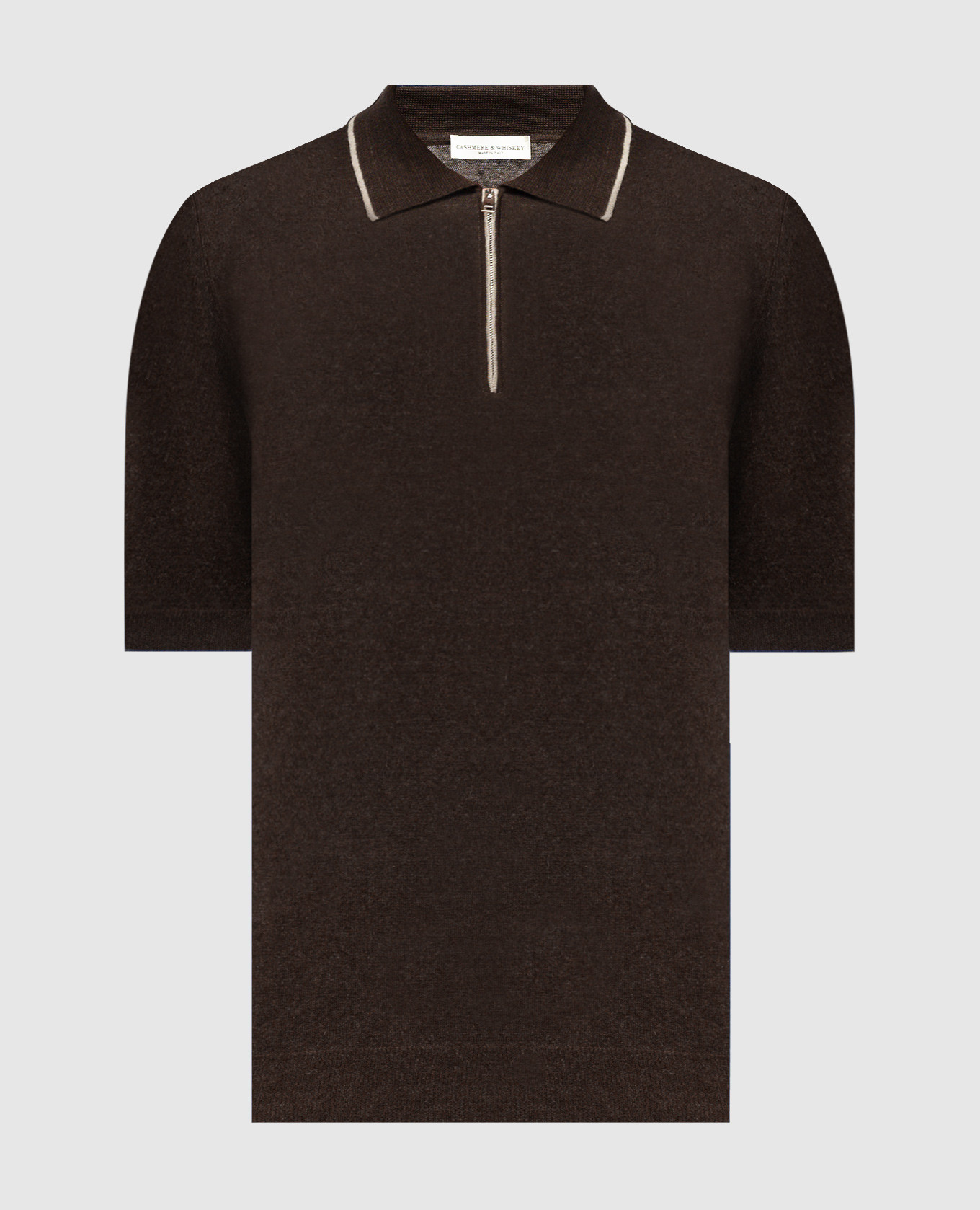 

Brown polo with linen Cashmere&Whiskey