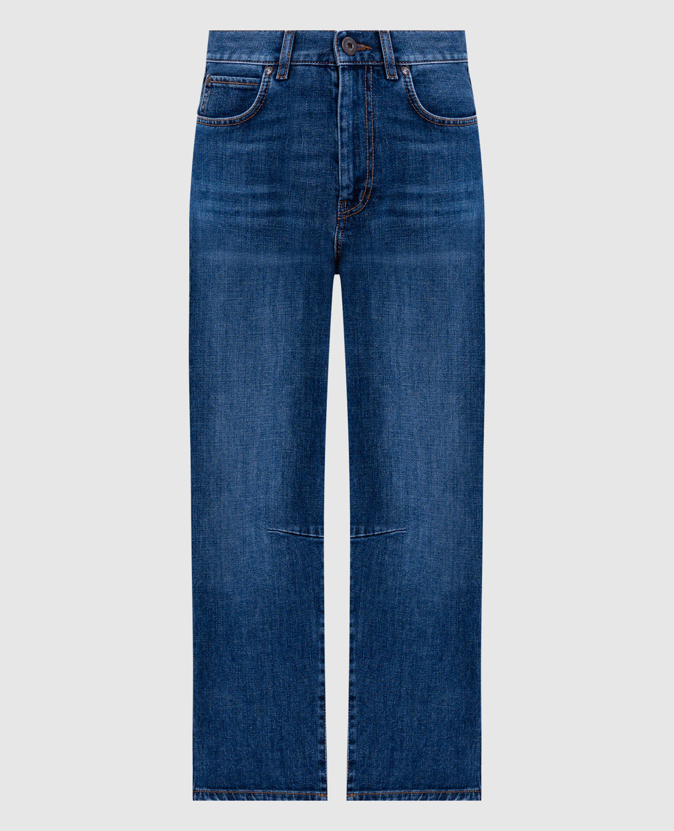 CAPRILE blue jeans with logo patch Max Mara Weekend