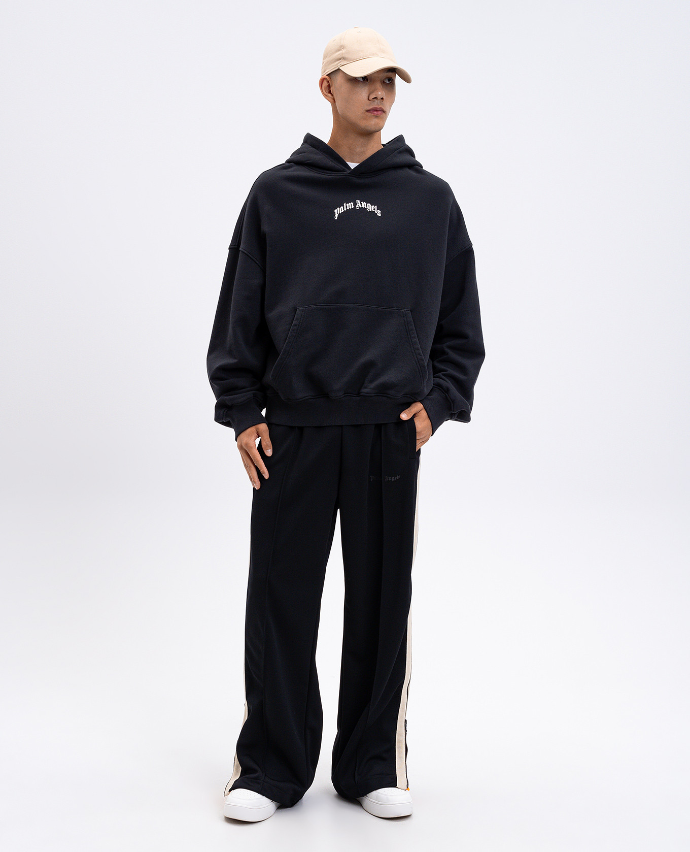 

Black hoodie with logo Palm Angels