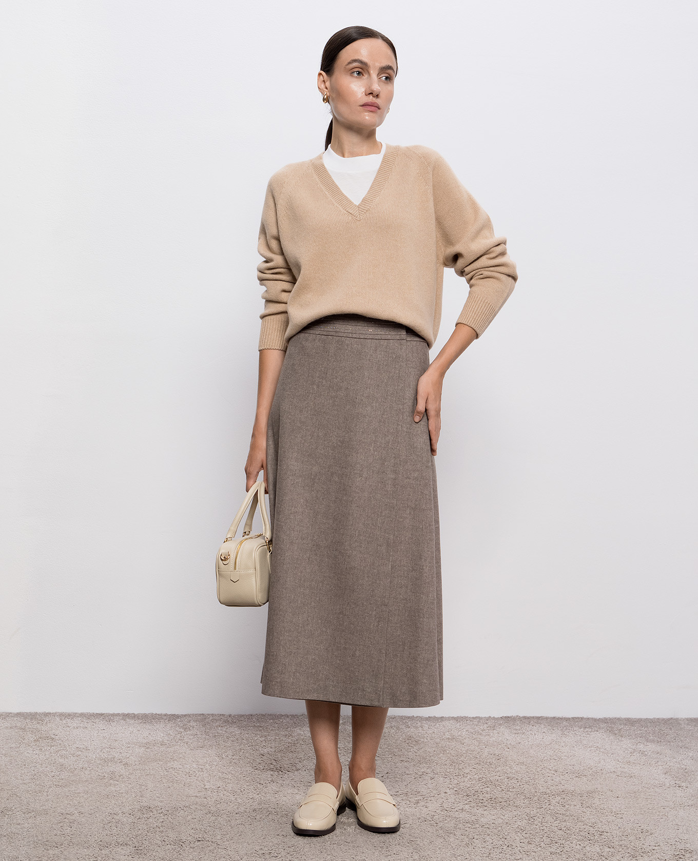 

White straight-cut T-shirt Peserico