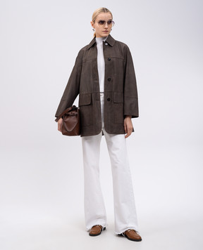 Max & Co Brown leather jacket RUM RUM