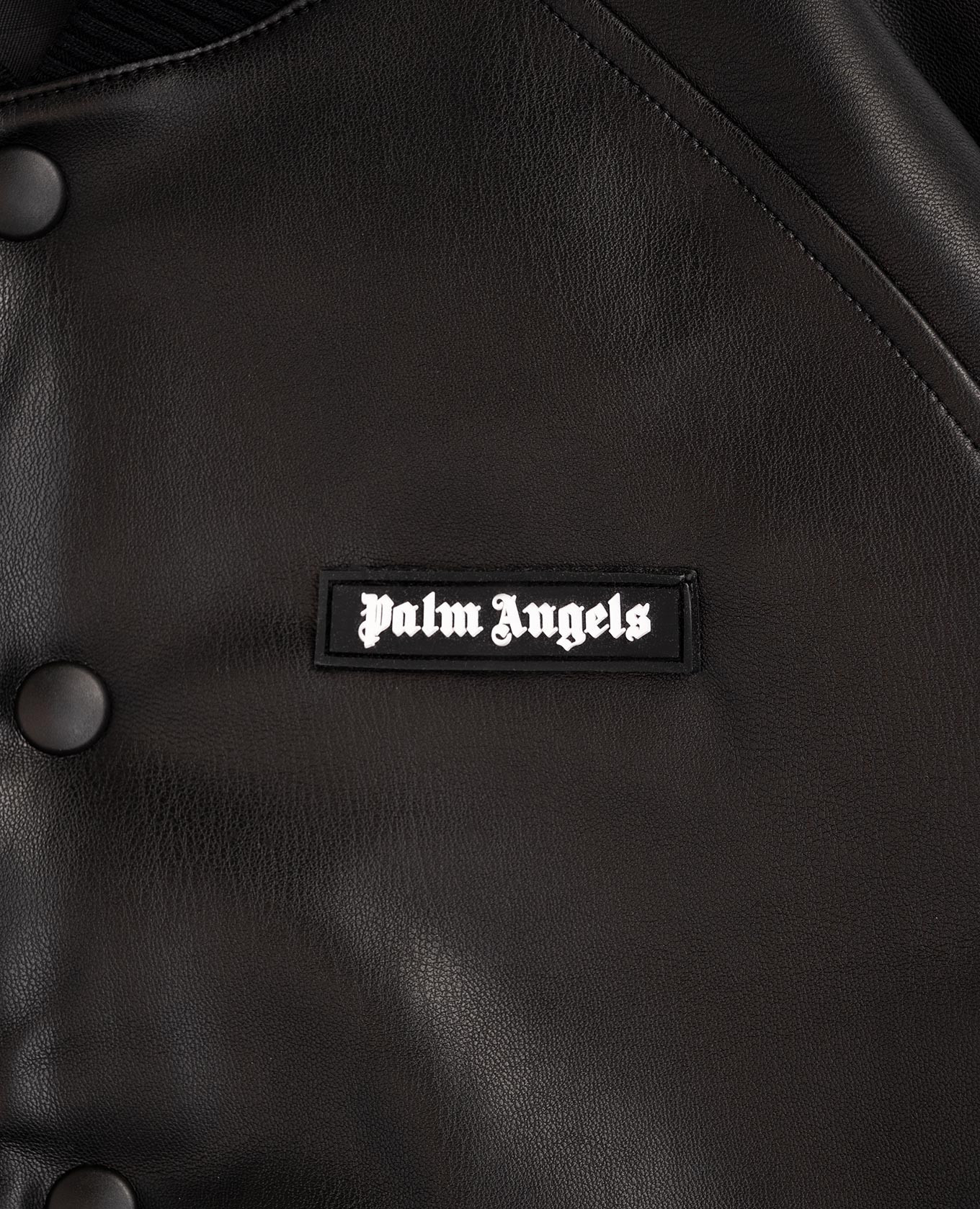 

Children's black bomber jacket with logo Palm Angels