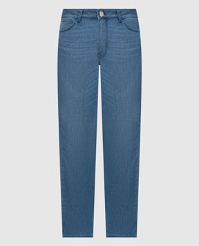 Stefano Ricci Blue jeans with logo patch MST52B2260T0186