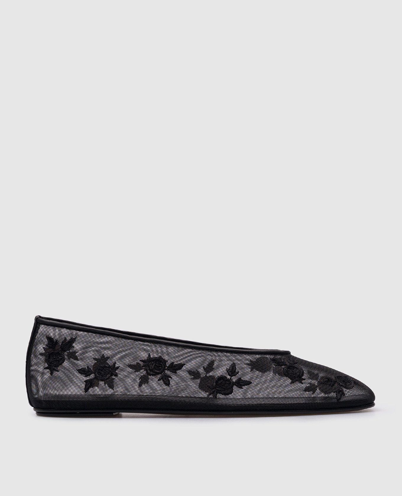 

Black ballet flats with embroidery Magda Butrym