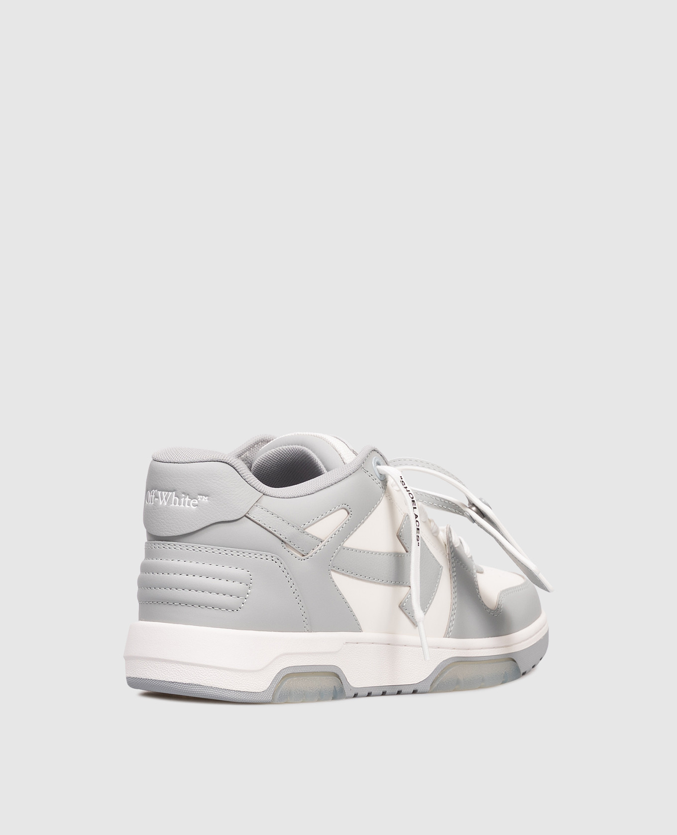 

Out Of Office grey leather sneakers Off-White