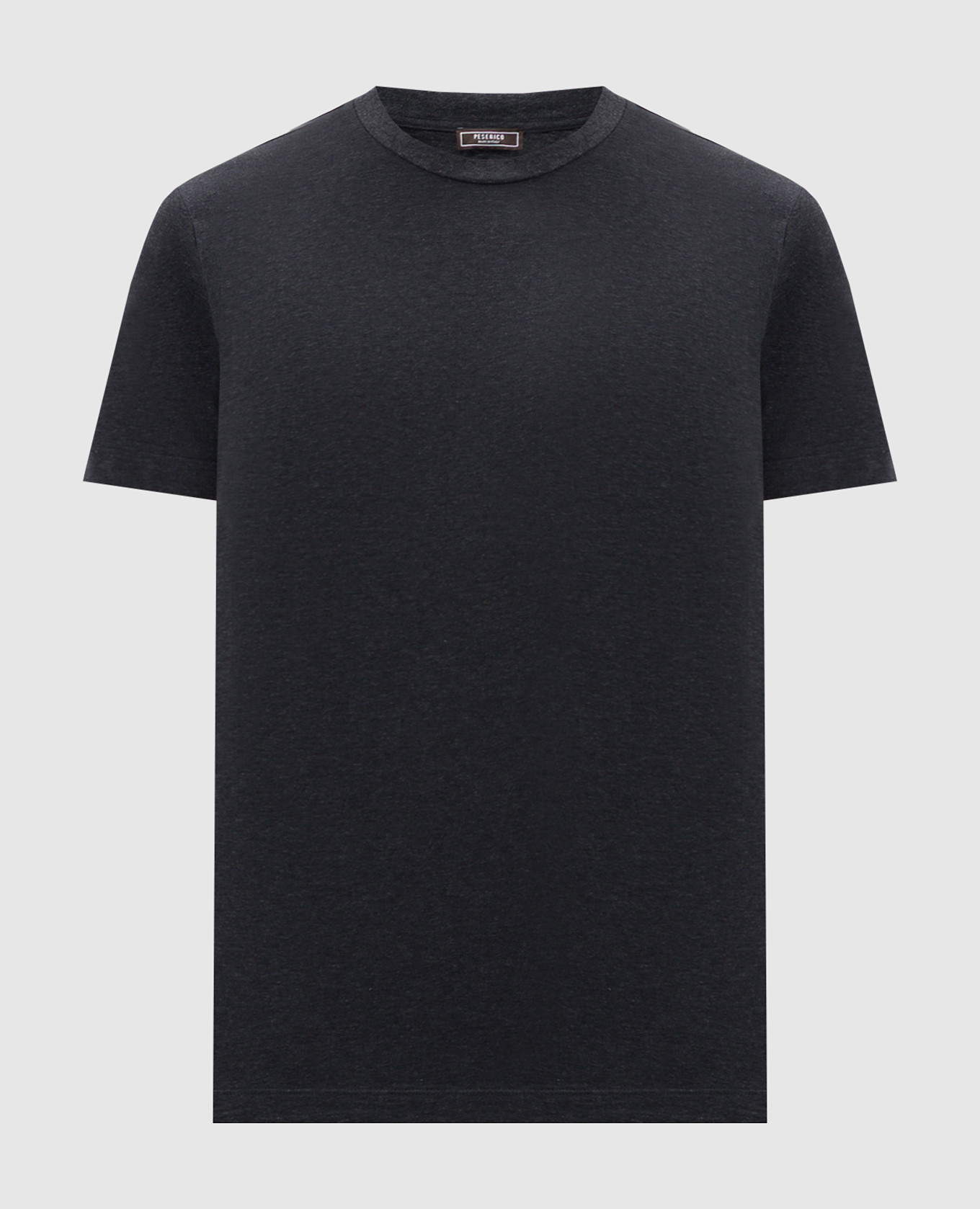 Gray t-shirt with logo peserico