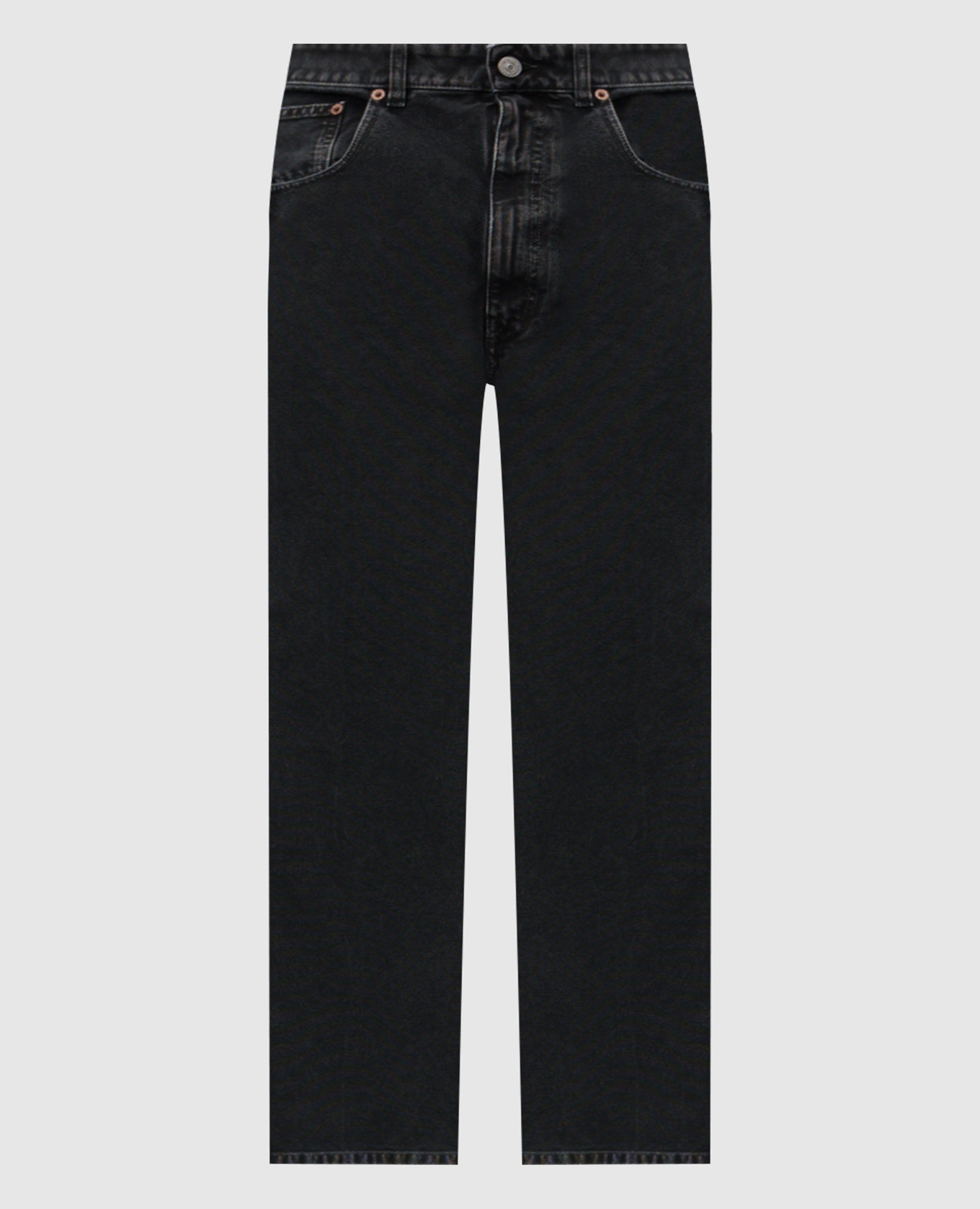 Grey jeans with logo patch Maison Margiela MM6