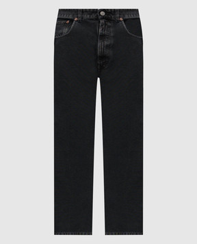 Maison Margiela MM6 Grey jeans with logo patch SH0LA0010M35249