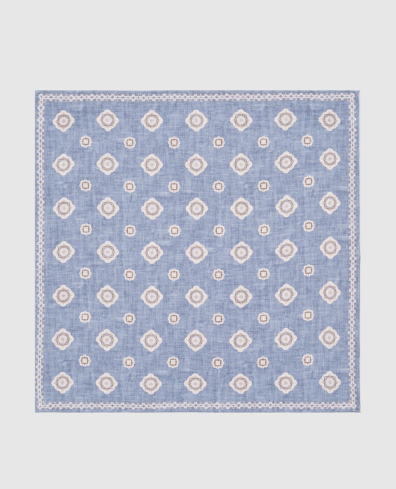 

Reversible patterned silk pachet scarf Brunello Cucinelli, White