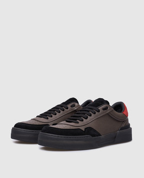 Dolce&Gabbana Brown leather sneakers from New Roma with logo CS2275AW290