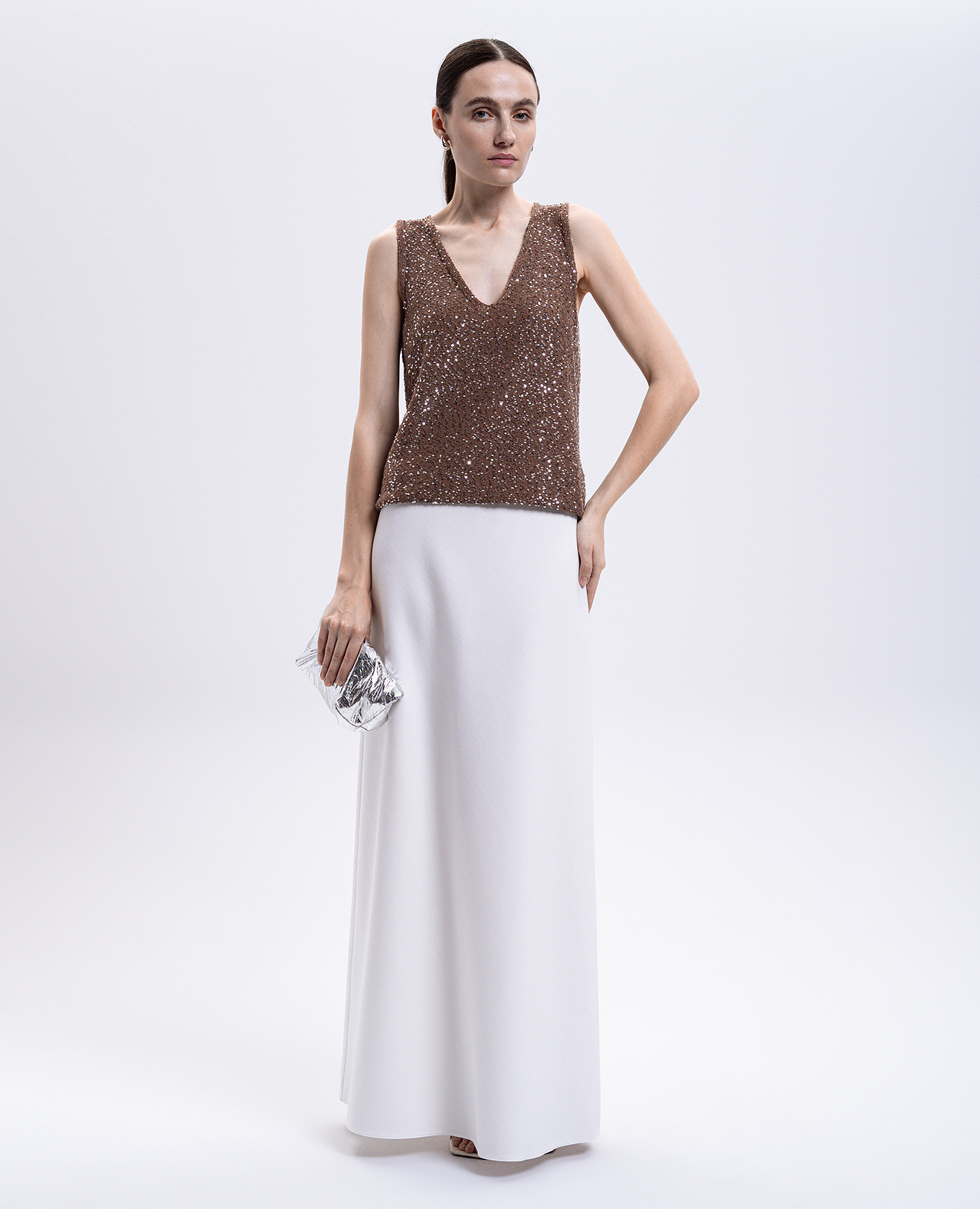 

Brown ACAICI top with sequins Max Mara Weekend