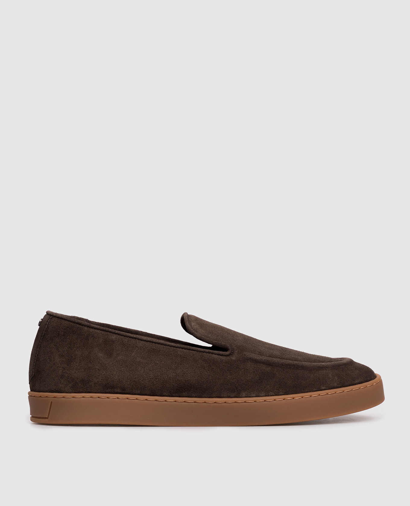 

Brown suede slip-ons Canali