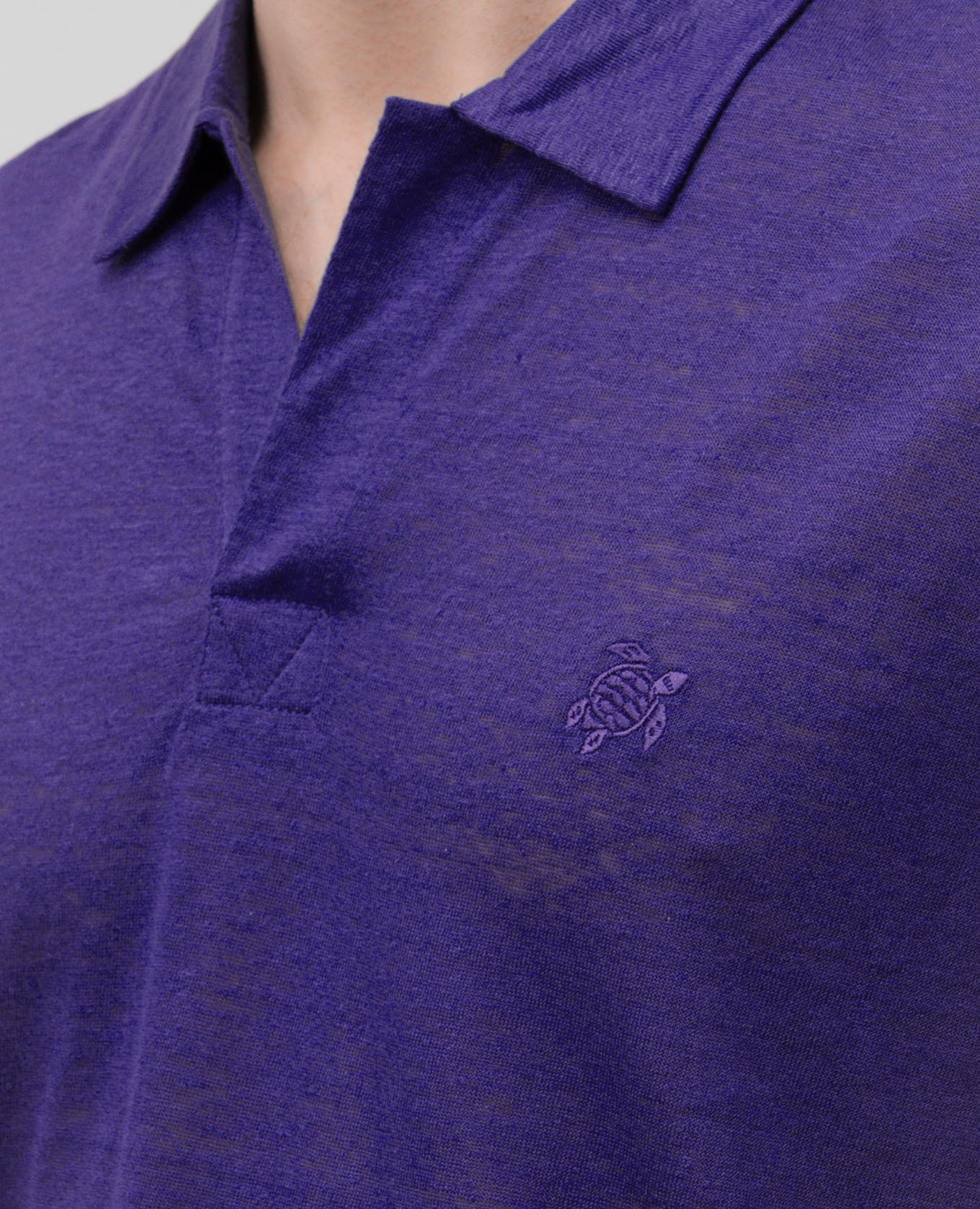 

Blue linen polo shirt Vilebrequin