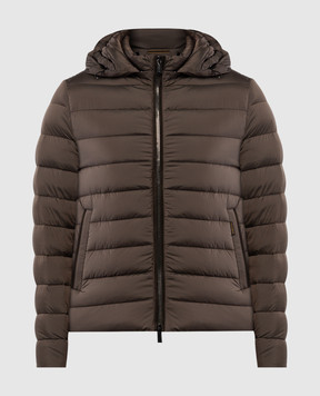 MooRER EURICO brown quilted down jacket EURICOS3C