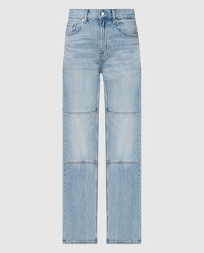 Helmut Lang Blue jeans with accent seams O01DW207
