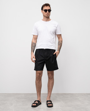 Dolce&Gabbana Black swim shorts with logo M4F36TONR46
