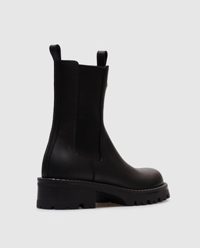 Versace Alia black leather chelsea boots 10120401A02254