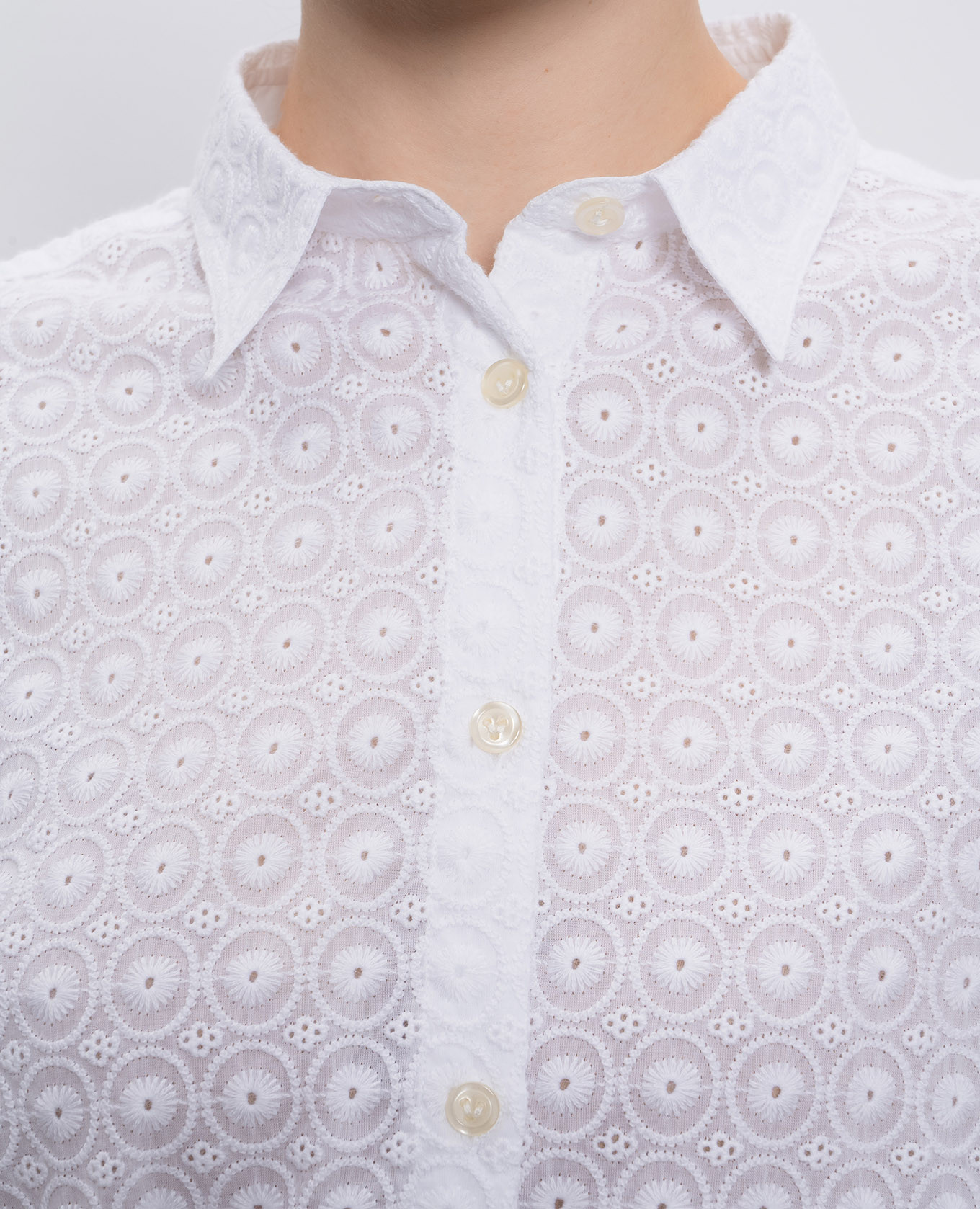 

Florence white shirt dress with broderie embroidery Vilebrequin