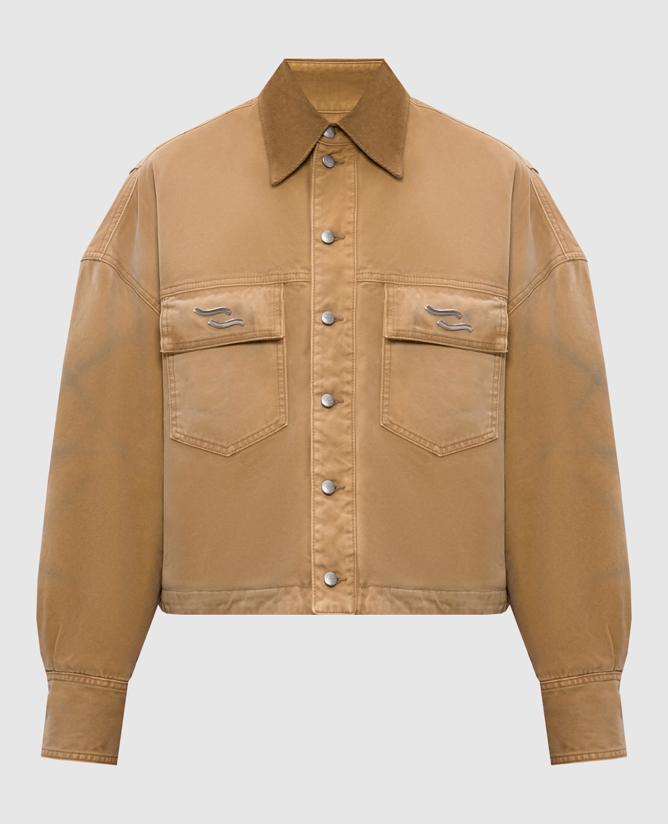 

Jiacca brown jacket with vintage effect SSHEENA