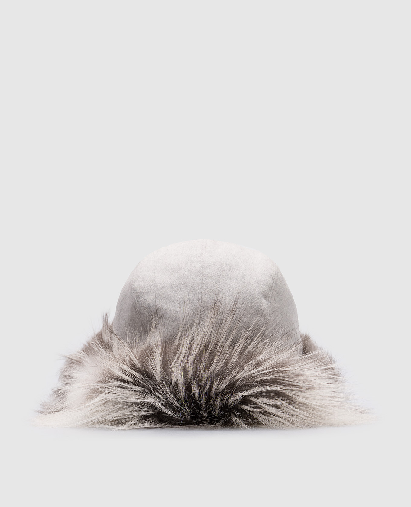 

Gray cap-ears with fox fur Rindi, Grey