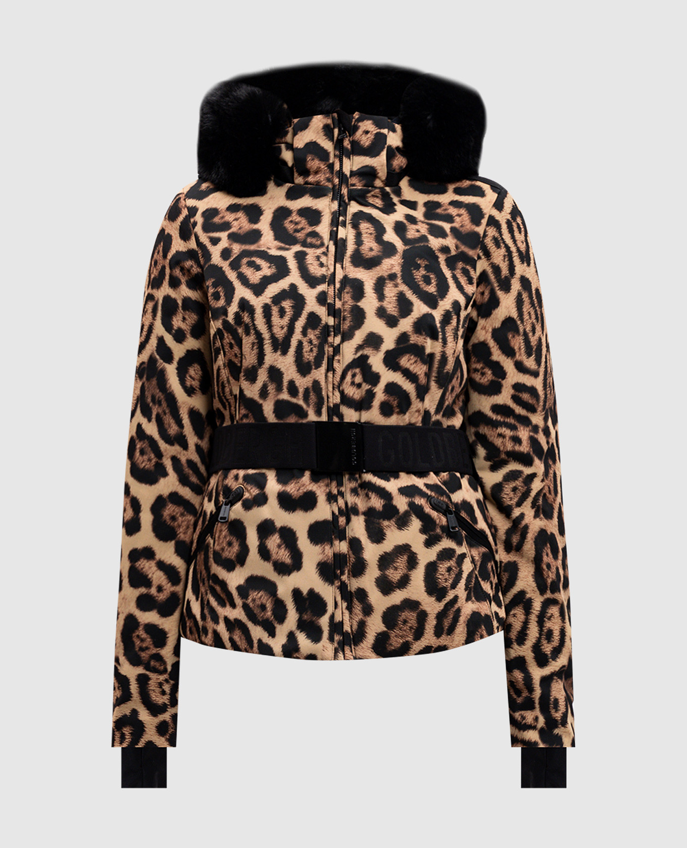 

FELIS beige ski down jacket in animalistic print Goldbergh